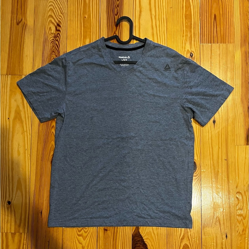 Reebok Gray Short Sleeve Tee Classic Crew Neck